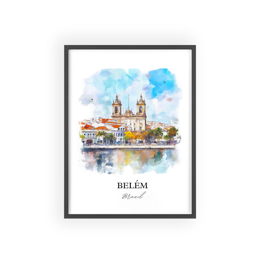 Belém Brazil Wall Art, Pará Print, Brazil Watercolor Art, Belém Brazil Gift, Travel Print, Travel Poster, Housewarming Gift