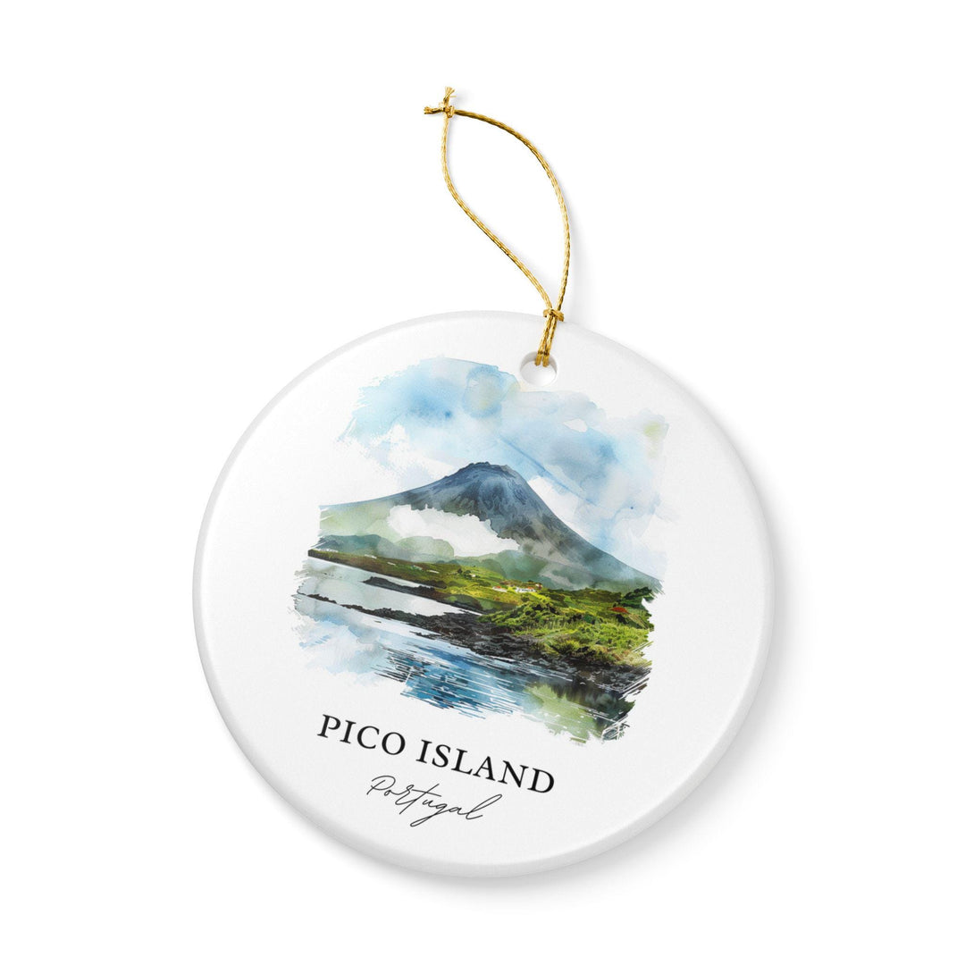 Pico Island Ornament: Unique Pico Island Souvenir, Portugal Xmas Decor, and Authentic Pico Island Gift