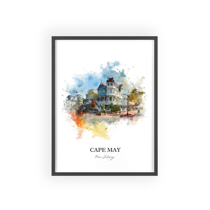 Cape May, New Jersey – Watercolor Art Print