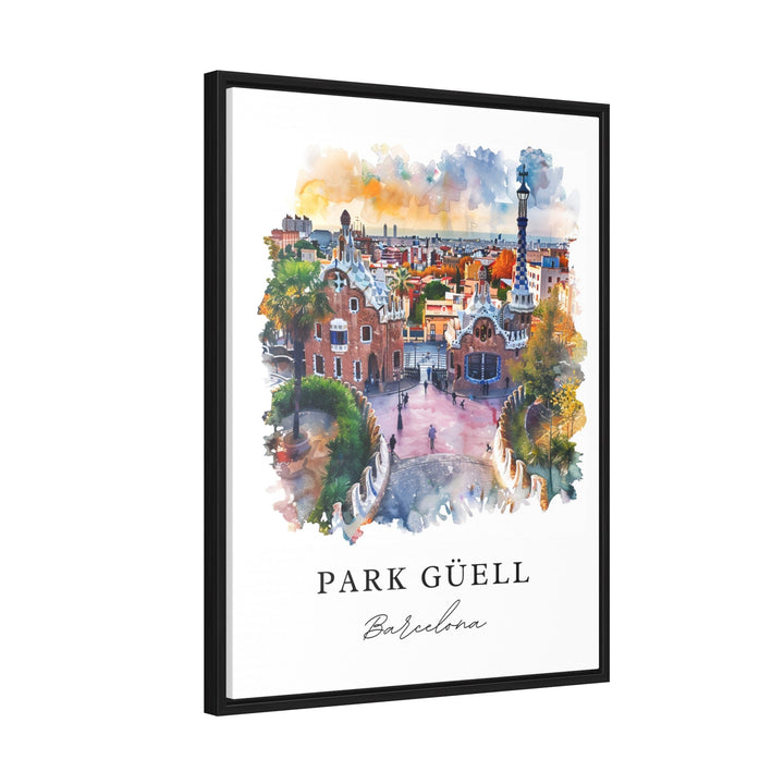 Park Guell Wall Art, Barcelona Print, Park Guel Wall Art, Spain Gift, Barcelona Travel Print, Travel Poster, Travel Gift, Housewarming Gift