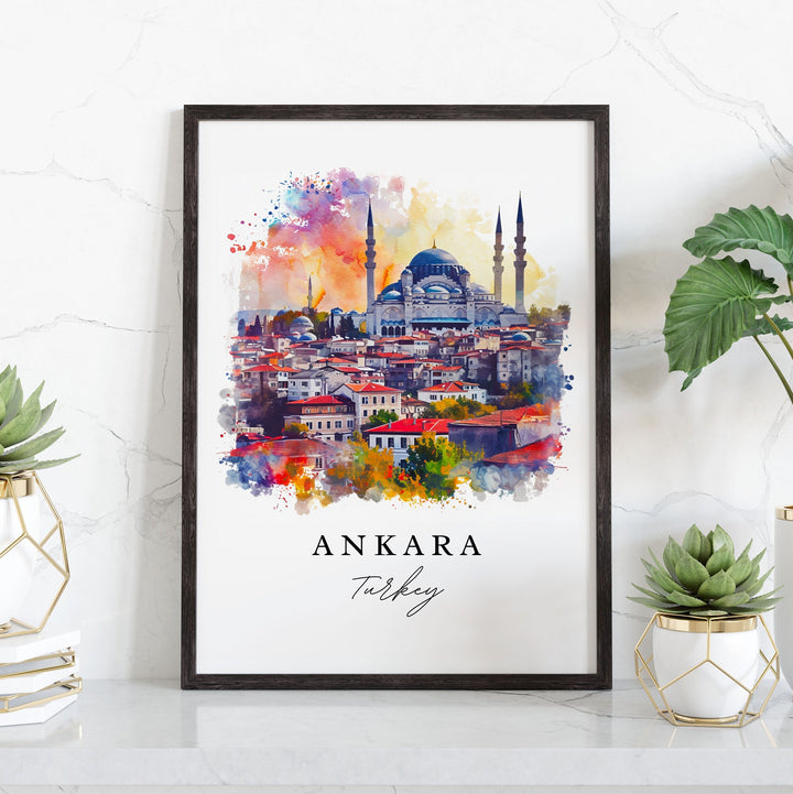 Ankara Wall Art - Turkey Print