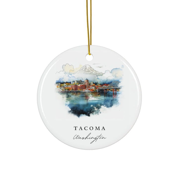 Tacoma WA Ornament: Unique Tacoma Souvenir, Tacoma Washington Xmas Decor, and Authentic Tacoma Christmas Gift