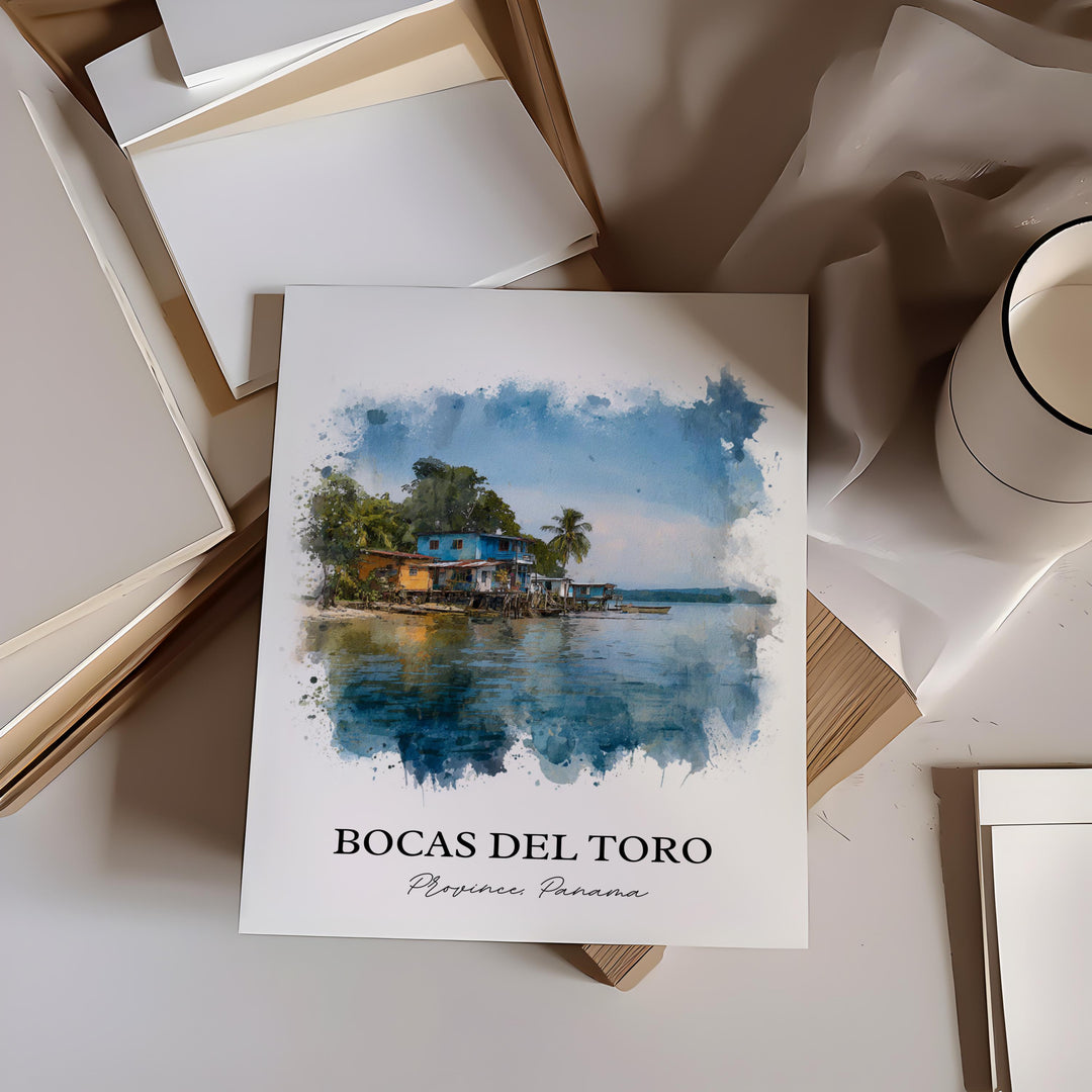 Bocas del Toro, Panama – Watercolor Art Print