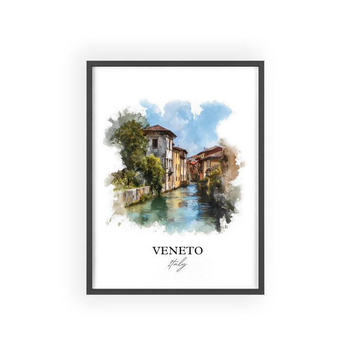 Veneto Italy Wall Art, Italy Print, Italy Watercolor Art, Veneto Italy Gift, Italia Travel Print, Travel Poster, Housewarming Gift