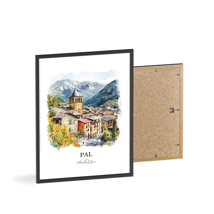 La Massana, Andorra – Watercolor Art Print