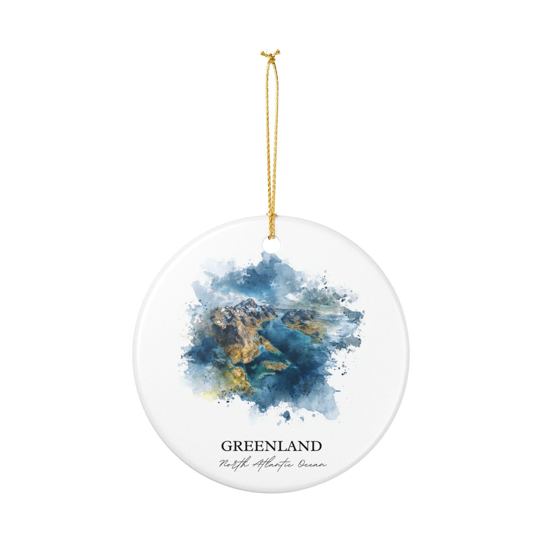 Greenland Ornament: Unique Greenland Souvenir, Greenland Xmas Decor, and Authentic Greenland Gift