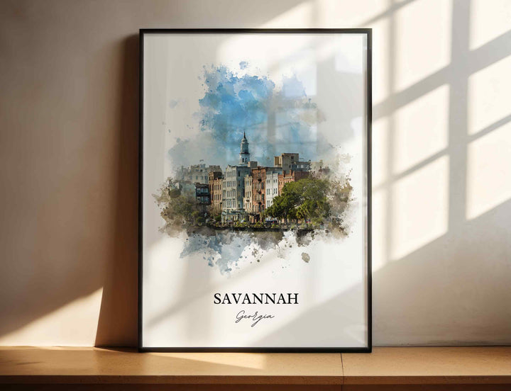 Savannah, Georgia – Watercolor Art Print