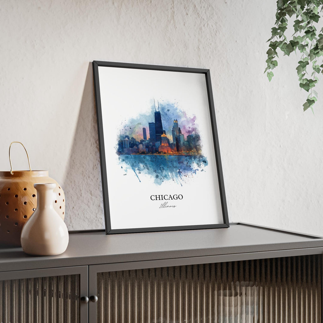 Chicago, IL – Watercolor Art Print