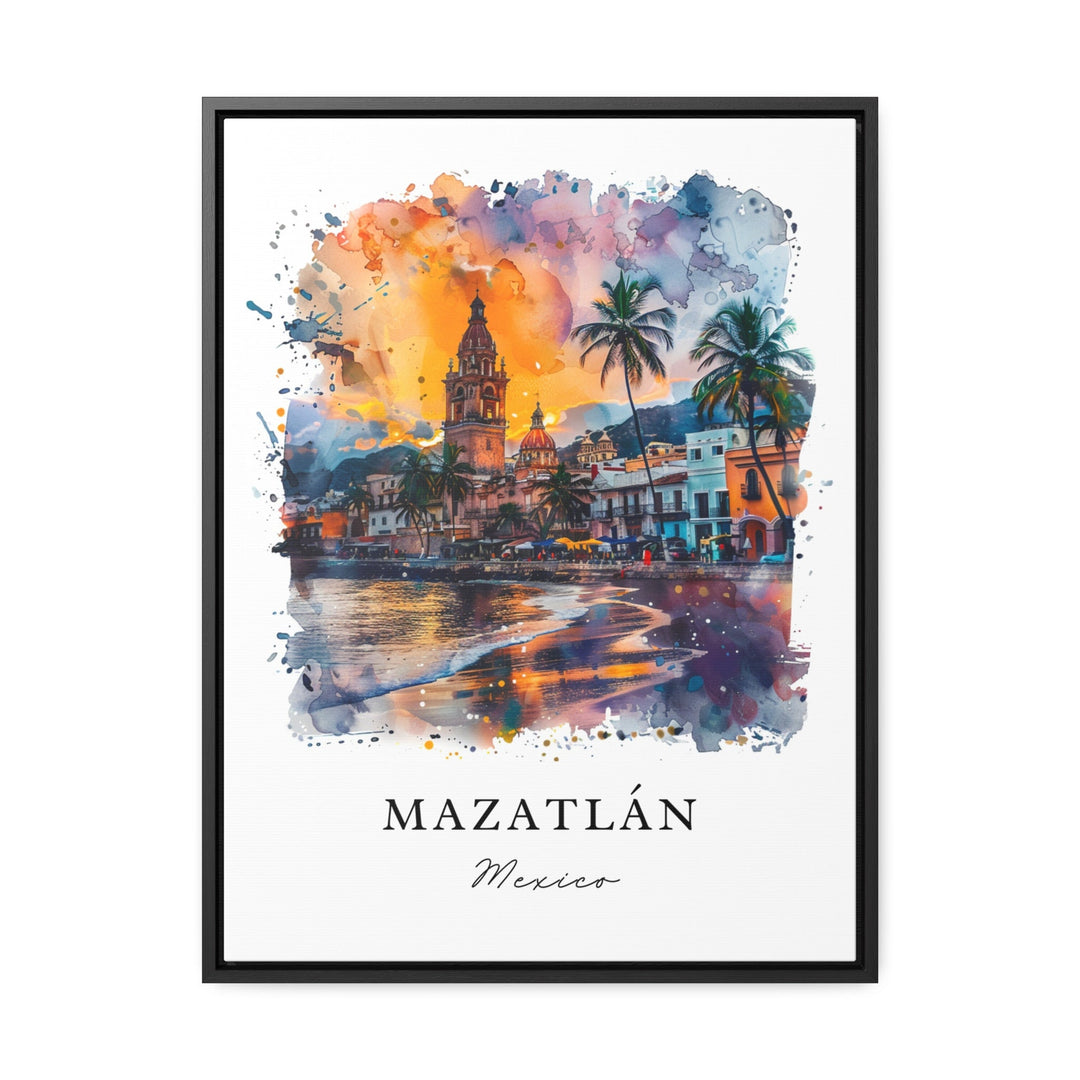 Mazatlan Mexico Wall Art, Mazatlan Print, Mazatlan Watercolor, Mazatlan Mexico Gift,