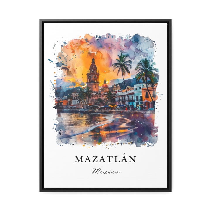 Mazatlan Mexico Wall Art, Mazatlan Print, Mazatlan Watercolor, Mazatlan Mexico Gift,