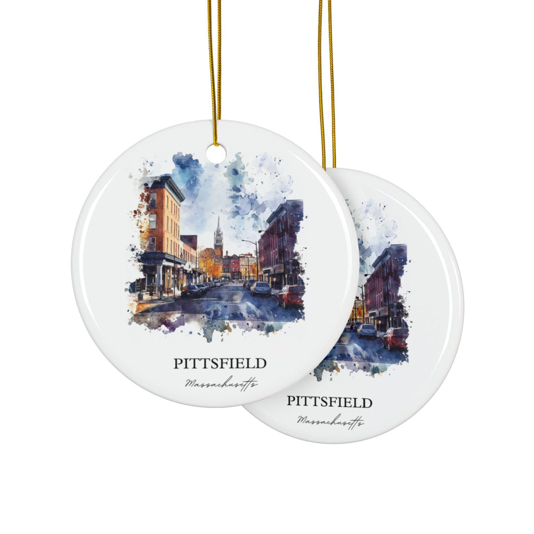 Pittsfield MA Ornament: Unique Pittsfield Souvenir, Pittsfield Xmas Decor, and Authentic Pittsfield MA Gift