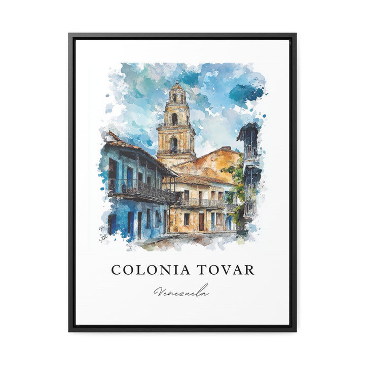 Colonia Tovar Wall Art, Venezuela Print, Colonia Tovar Watercolor Art, Venezuela Art Gift,