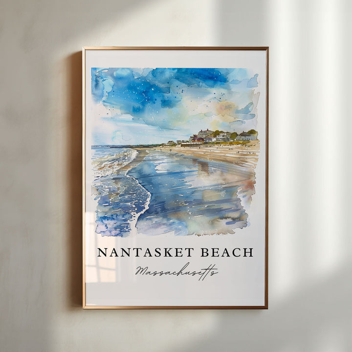 Nantasket Beach Art, Nantasket MA Print, Hull Mass. Wall Art, Nantasket Gift, Travel Print, Travel Poster, Travel Gift, Housewarming Gift