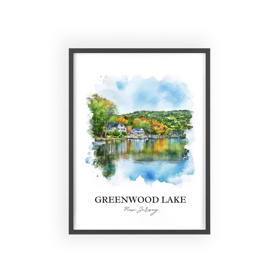 Greenwood Lake Wall Art, Orange County NY Print, Greenwood Lake Artwork, Greenwood Lake Gift, Travel Print, Travel Poster, Housewarming Gift