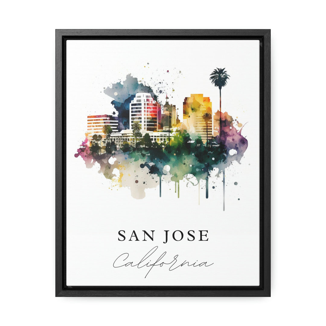 San Jose California wall art - California, San Jose poster, Silicon Valley gift, Birthday present, Custom Text, Personalised Gift