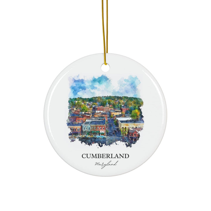 Cumberland MD Ornament: Unique Cumberland Souvenir, Maryland Xmas Decor, and Authentic Cumberland Maryland Gift