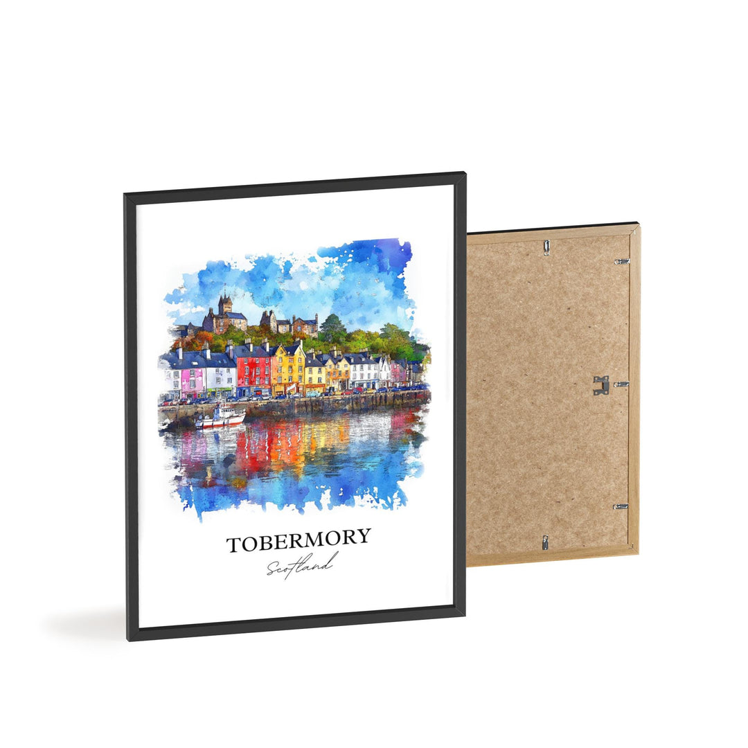 Tobermory, Scotland – Watercolor Art Print