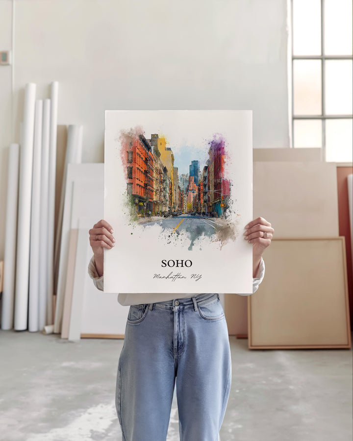 Soho, New York – Watercolor Art Print