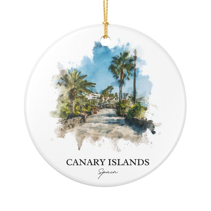 Canary Islands Ornament: Unique Canary Islands Spain Souvenir, Canary Islands Xmas Decor, and Authentic Canary Islands Gift