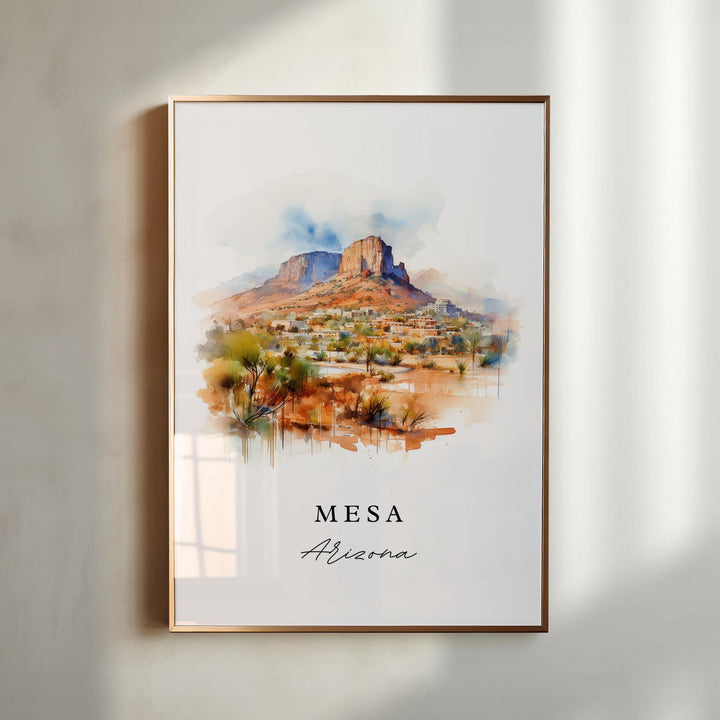 Mesa Arizona wall art - Arizona, Mesa poster, Mesa AZ Wedding gift, Mesa Arizona Birthday present, Custom Text, Personalised Gift