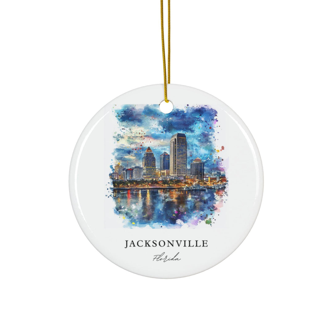 Jacksonville FL Ornament: Unique Jacksonville Souvenir, Jacksonville Decor, and Authentic Jacksonville Florida Gift