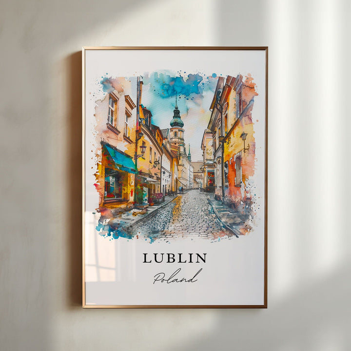 Lublin Poland Wall Art, Poland Print, Lublin Wall Art, Warsaw Poland Gift, Travel Print, Travel Poster, Travel Gift, Housewarming Gift