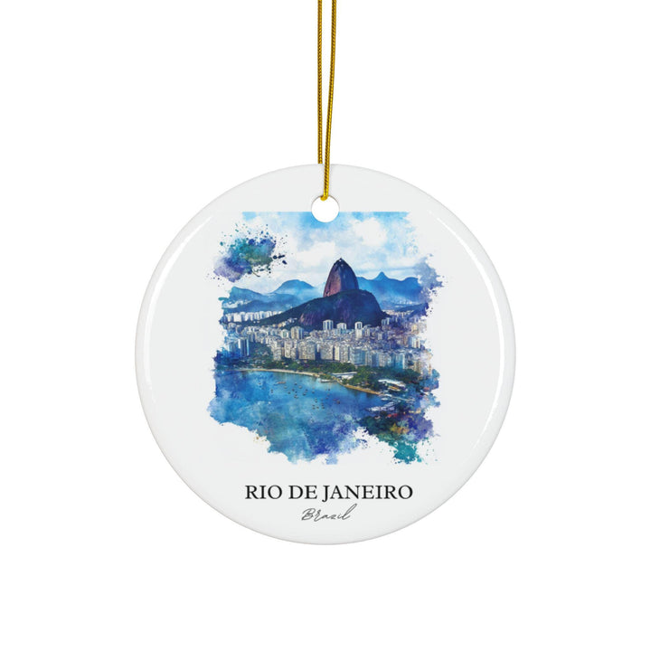 Rio de Janeiro Ornament: Unique Rio Brazil Souvenir, Brazil Xmas Decor, and Authentic Rio de Janeiro Gift