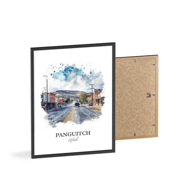 Panguitch UT Wall Art, Garfield County Print, Utah Watercolor Art, Panguitch Gift, Travel Print, Travel Poster, Housewarming Gift