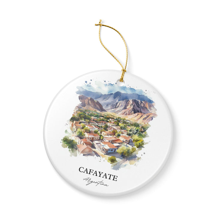 Cafayate Argentina Ornament: Unique Cafayate Souvenir, Cafayate Agrentina Xmas Decor, and Authentic Agrentina Gift