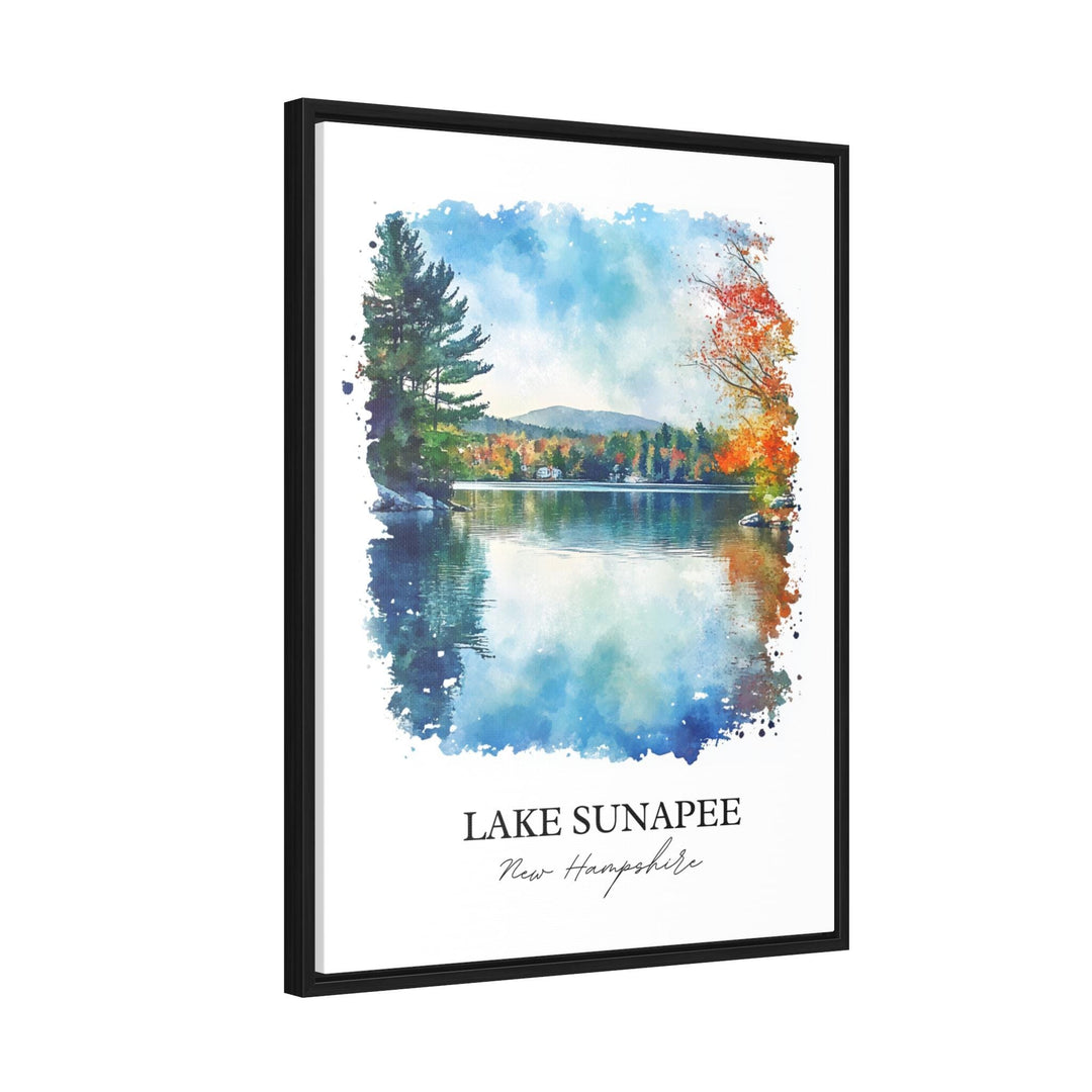 Lake Sunapee NH Wall Art, Merrimack County Print, New Hampshire Artwork, Lake Sunapee Gift, Travel Print, Travel Poster, Housewarming Gift