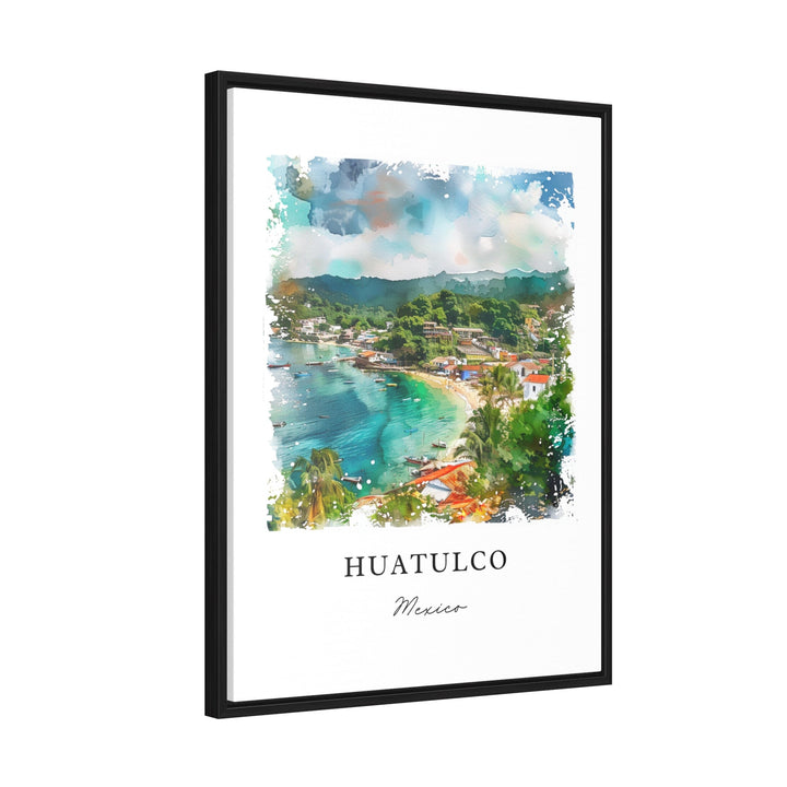 Huatulco Mexico Wall Art, Huatulco MX Print, Huatulco Watercolor, Huatulco Mexico Gift,