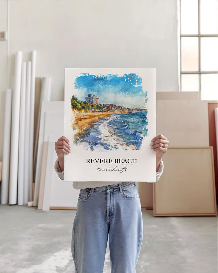 Revere Beach Wall Art - Massachusetts Print