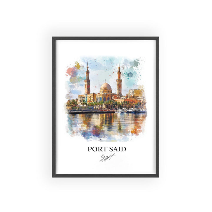 Port Said, Egypt – Watercolor Art Print