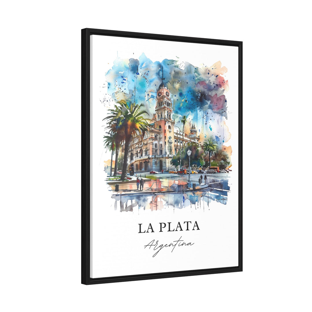 La Plata Argentina Art, La Plata Print, La Plata Watercolor, Buenos Aires Argentina Gift,