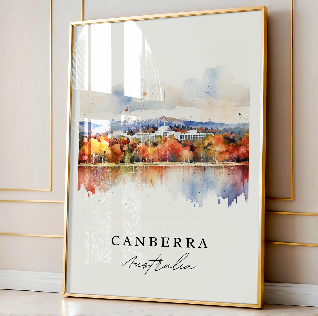 Canberra Australia wall art - Australia, Canberra poster, Canberra Wedding gift, Canberra Birthday present, Custom Text, Personalized Gift