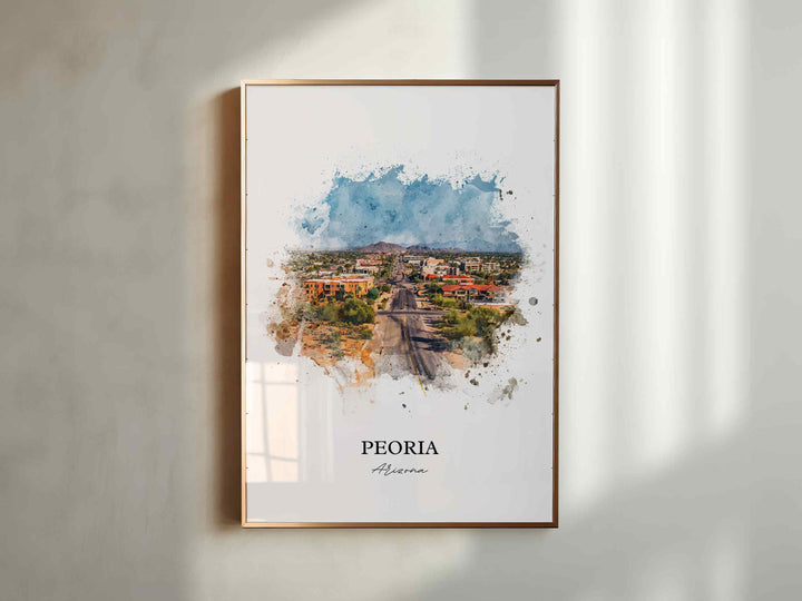 Peoria, Arizona – Watercolor Art Print