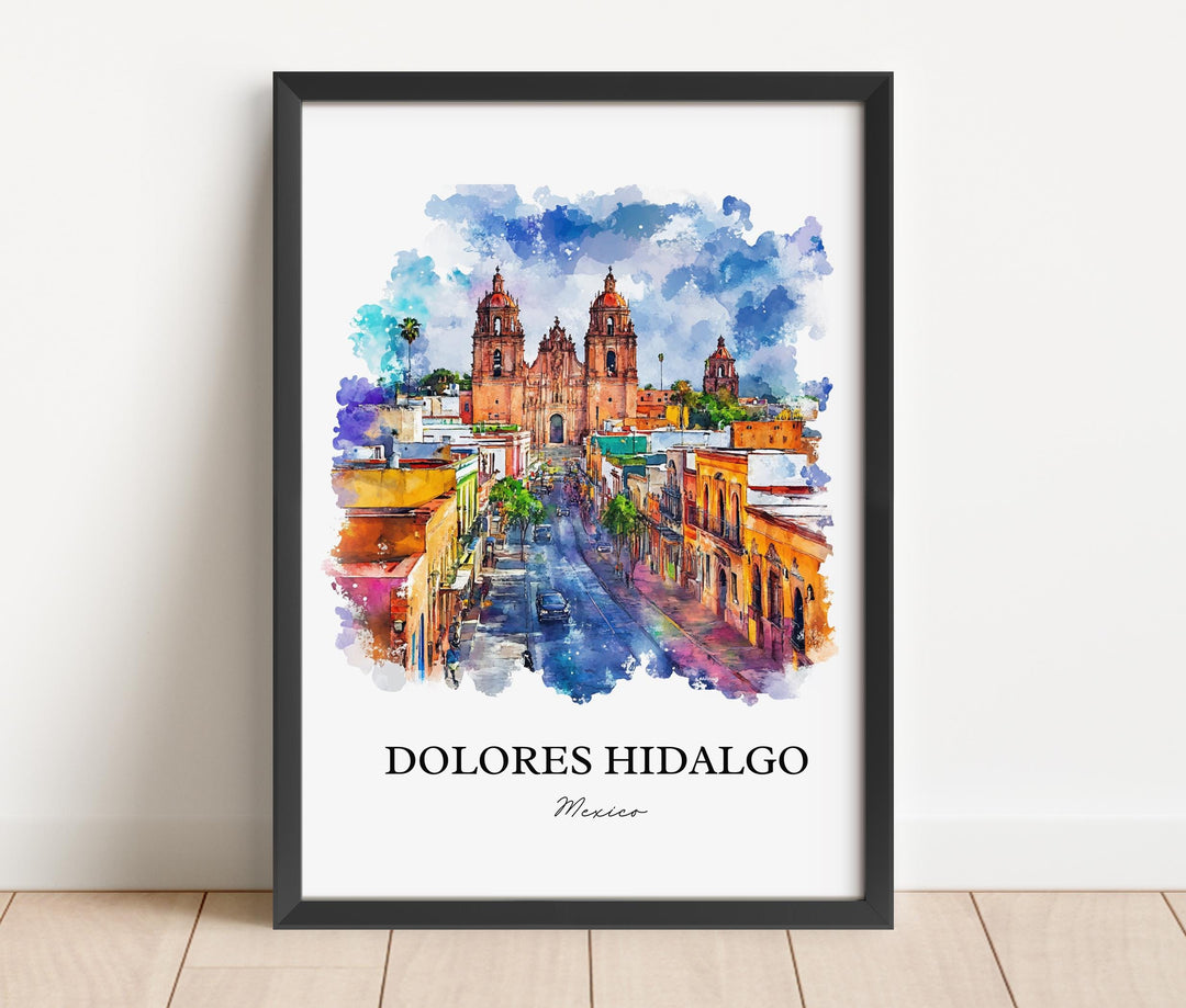 Dolores Hidalgo, Mexico – Watercolor Art Print