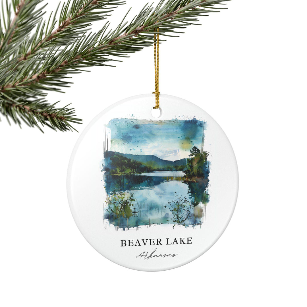Beaver Lake AR Ornament: Unique Beaver Lake Souvenir, Arkansas Xmas Decor, and Authentic Beaver Lake Arkansas Gift