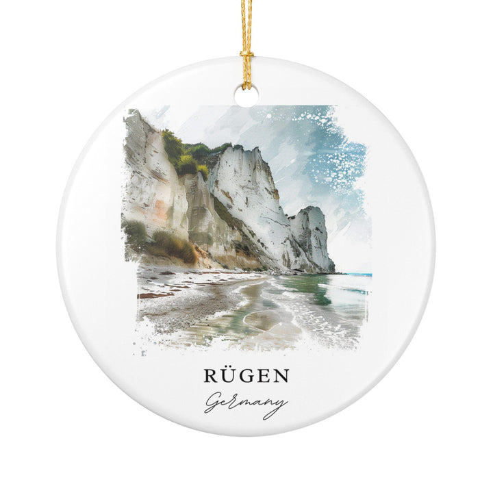 Rugen Germany Ornament: Unique Rugen Germany Souvenir, Germany Xmas Decor, and Authentic Rügen Gift