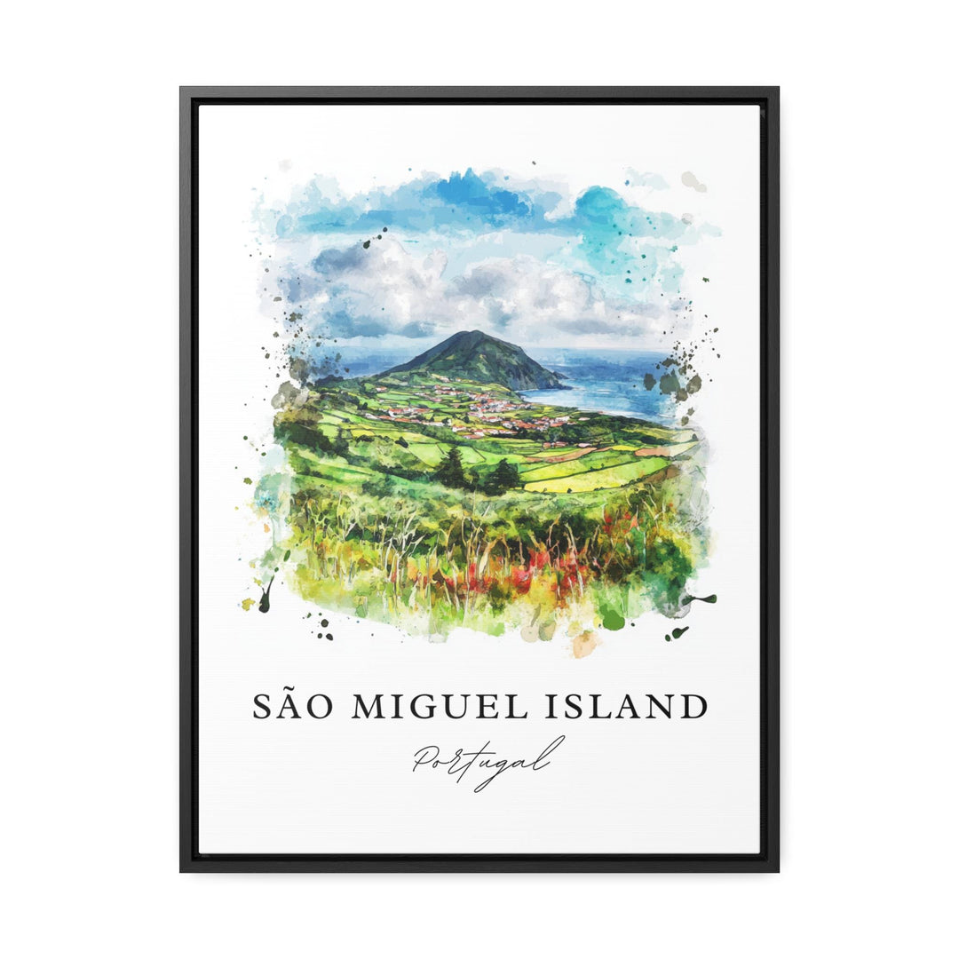 São Miguel Island, Portugal – Watercolor Art Print