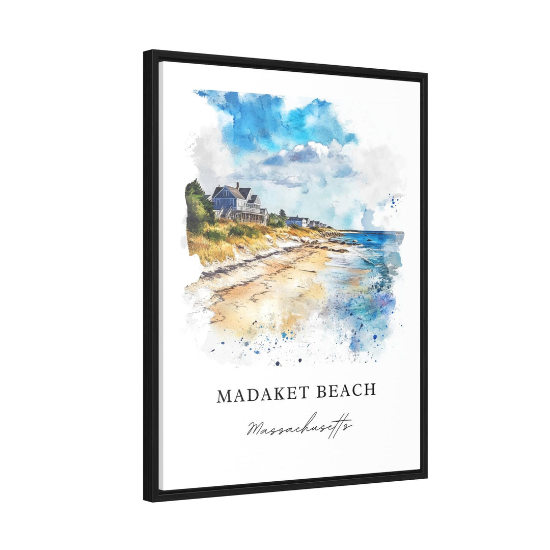 Madaket Beach MA Wall Art, Madaket Beach Print, Madaket Beach Watercolor Art, Nantucket Gift,