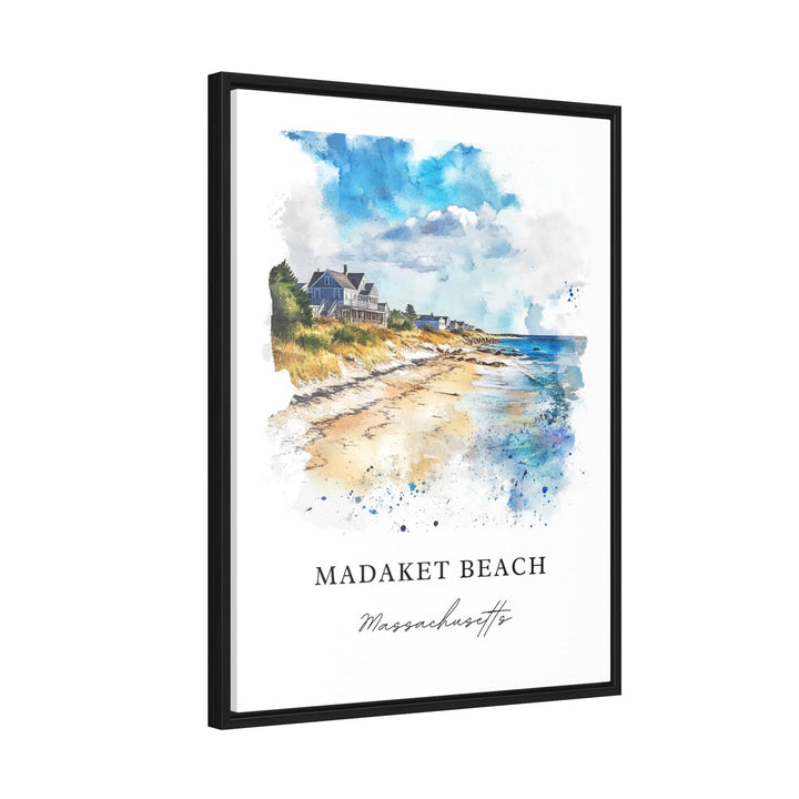 Madaket Beach MA Wall Art, Madaket Beach Print, Madaket Beach Watercolor Art, Nantucket Gift,