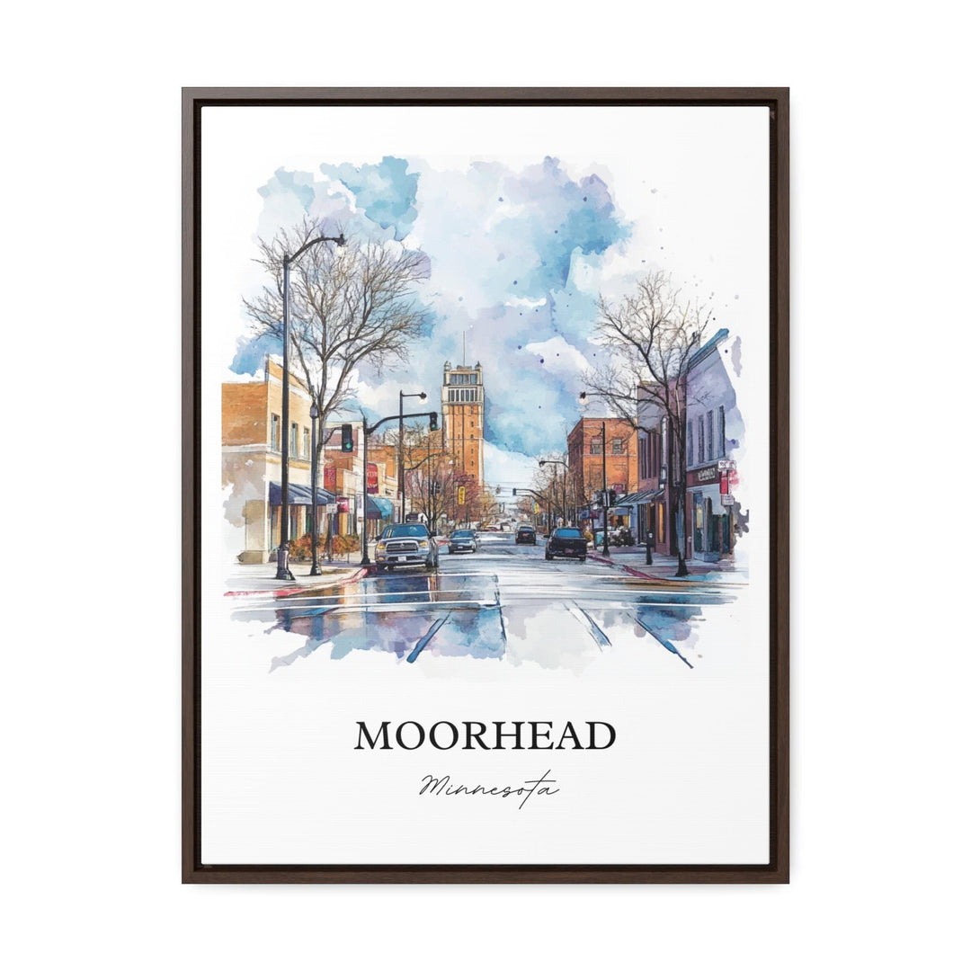 Moorhead, MN, USA – Watercolor Art Print