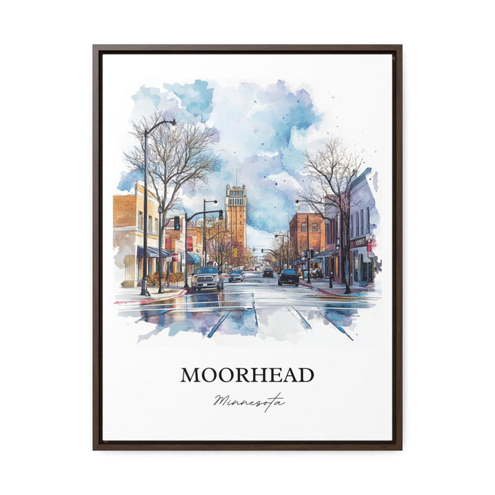 Moorhead, MN, USA – Watercolor Art Print