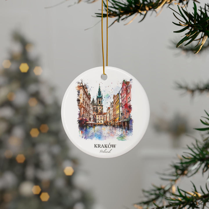 Krakow Poland Ornament: Unique Krakow Souvenir, Krakow Xmas Decor, and Authentic Poland Gift