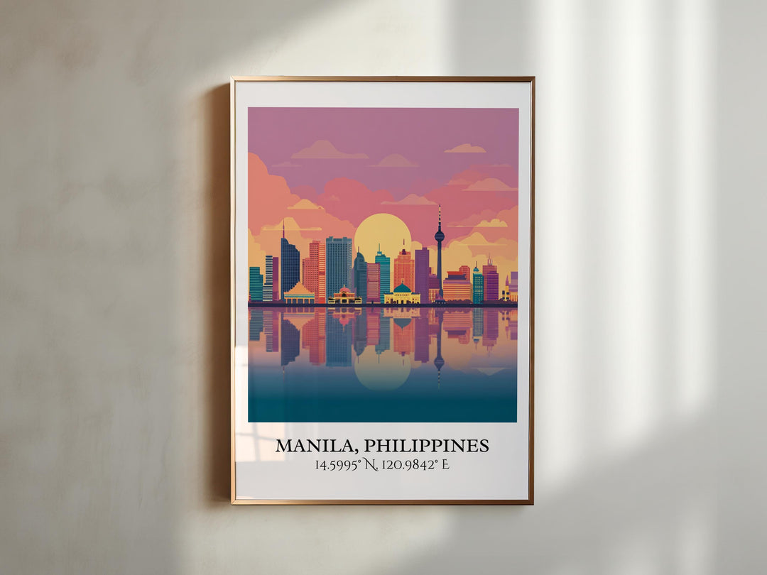 Manila Philippines Art, Manila Retro Travel Art, Manila Home Decor, Manila Gift, Philippines Travel Art, Travel Prints, Housewarming Gift