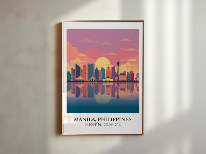 Manila Philippines Art, Manila Retro Travel Art, Manila Home Decor, Manila Gift, Philippines Travel Art, Travel Prints, Housewarming Gift