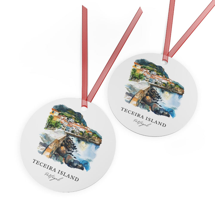 Teceira Island Ornament: Unique Teceira Souvenir, Azores Xmas Decor, and Authentic Azores Portugal Gift