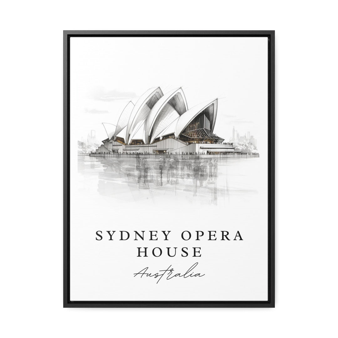 Sydney Opera House travel art - Australia, Sydney poster print, Wedding gift, Birthday present, Custom Text, Perfect Gift