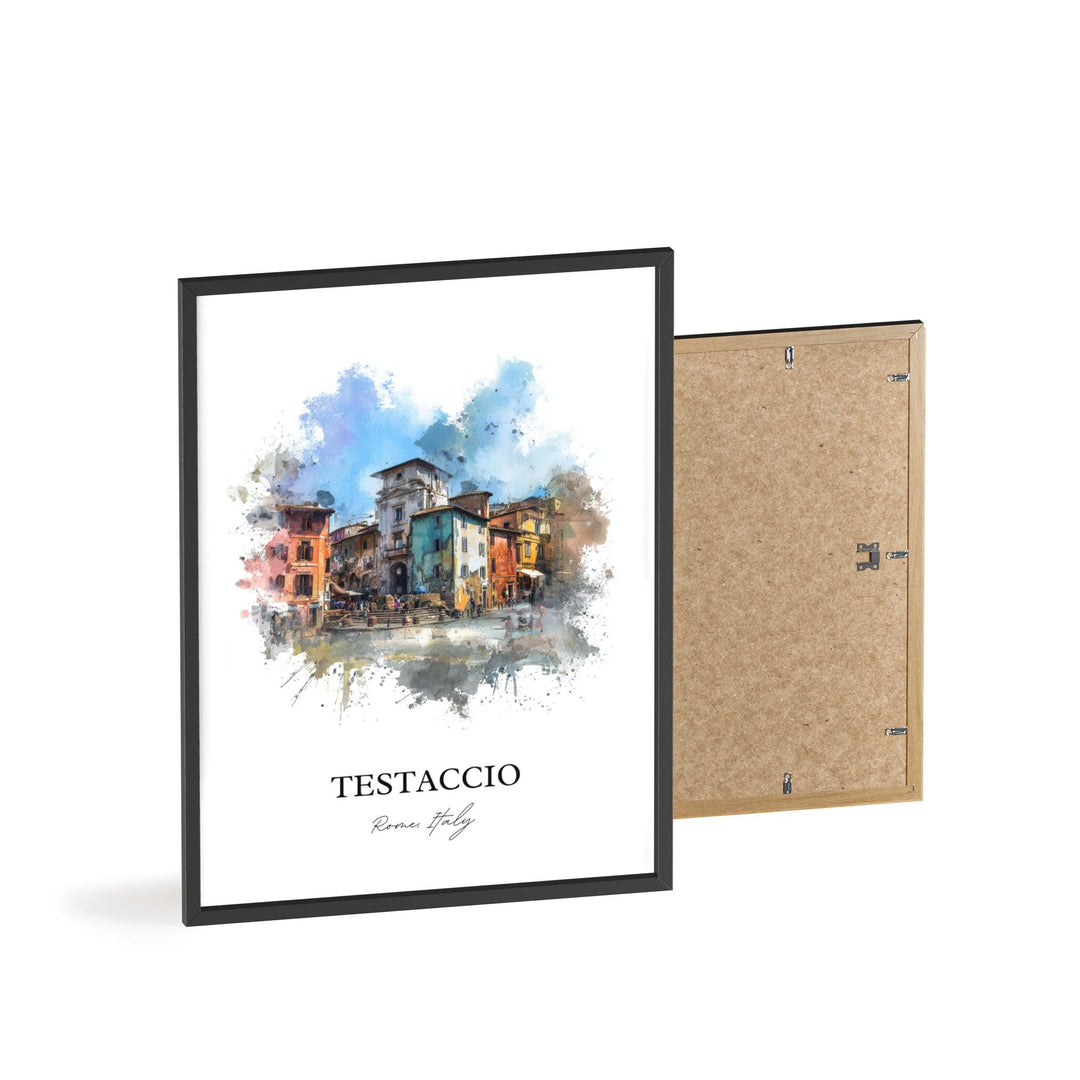 Testaccio, Italy – Watercolor Art Print